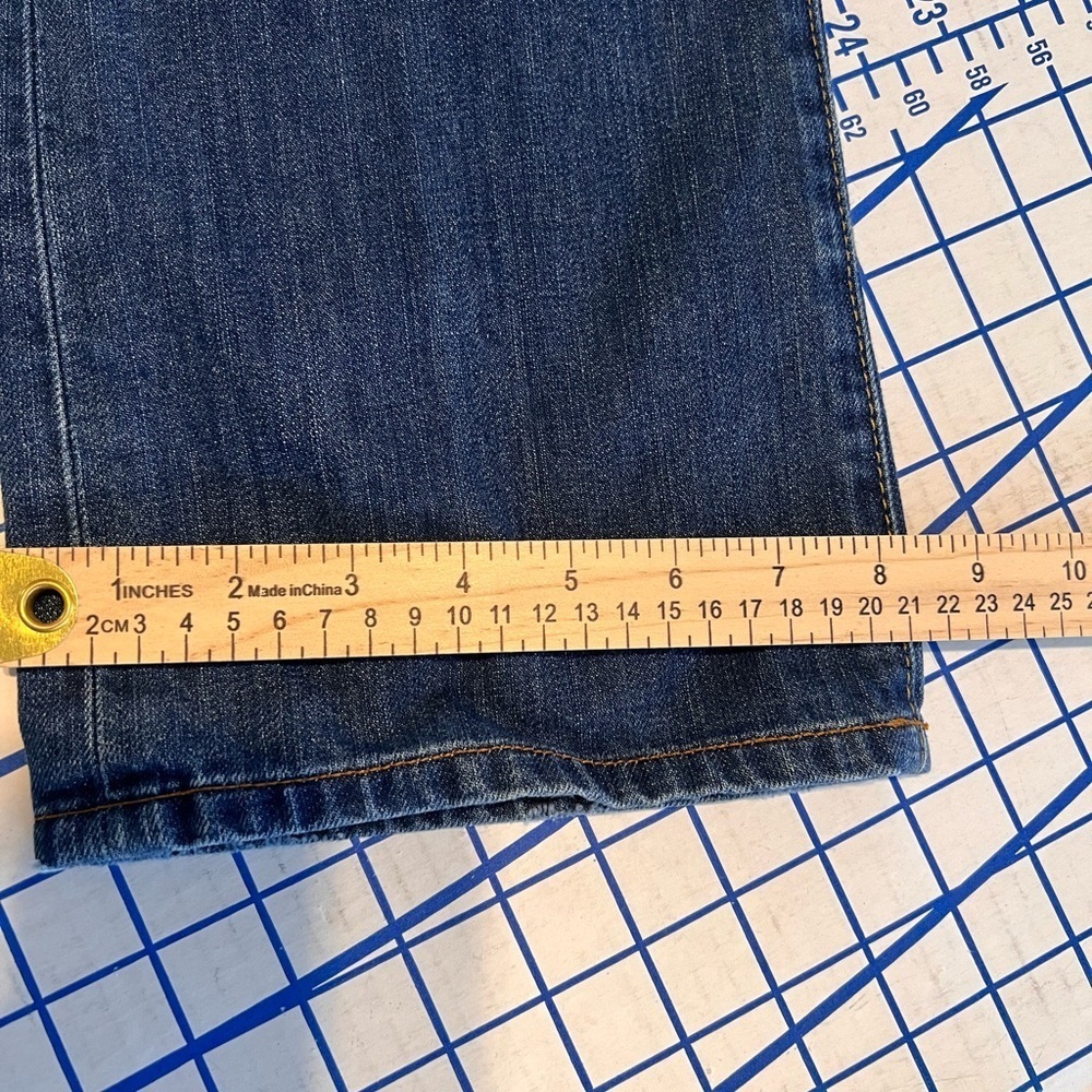 WOMENS LUCKY BRAND CLASSIC RIDER JEANS SZ 28/6 100% COTTON DISTRESSING STRT LEG - Picture 9 of 10